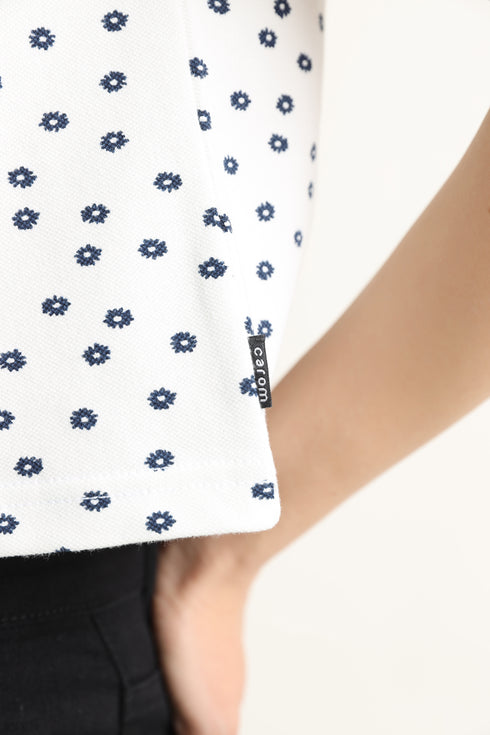 Floral Boxy Cropped T-Shirt